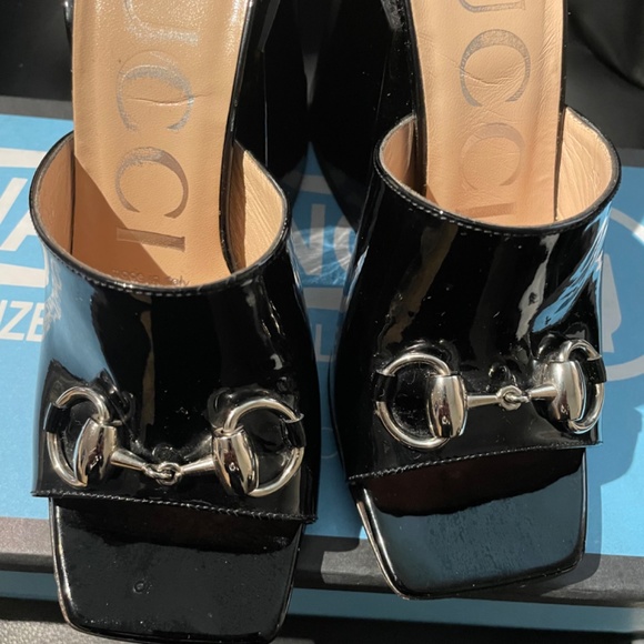 Gucci Patent Chunky Mules size 34 - Picture 2 of 10